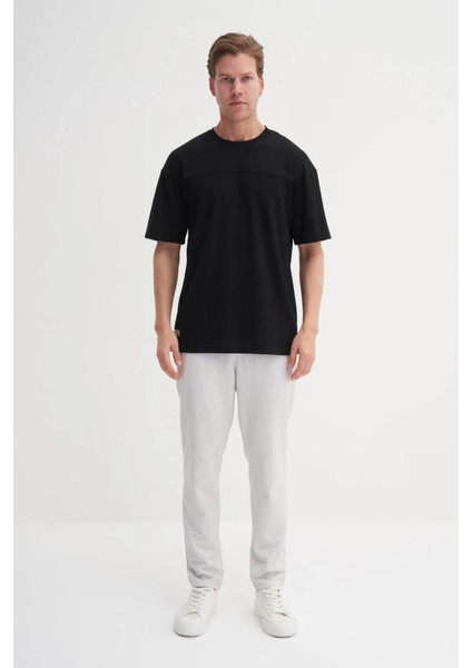 Bisiklet Yaka Siyah Erkek T-Shirt 4007 modelleri