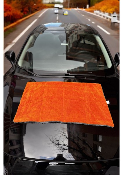 Premium 50X80 Çift Taraflı Kenarsız 740 Gsm Kalın Oto Yıkama Kurulama Araba Temizlik Bezi Mikrofiber