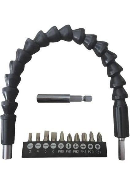 Esnek Şaftlı Tornavida Ucu Seti