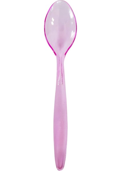Dondurma Kaşıgı&tatlı Kaşıgı&plastik Kaşık&kaşık & Pembe 13 cm 50 Adet