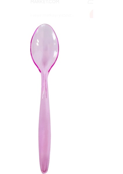 Dondurma Kaşıgı&tatlı Kaşıgı&plastik Kaşık&kaşık & Pembe 13 cm 50 Adet modelleri