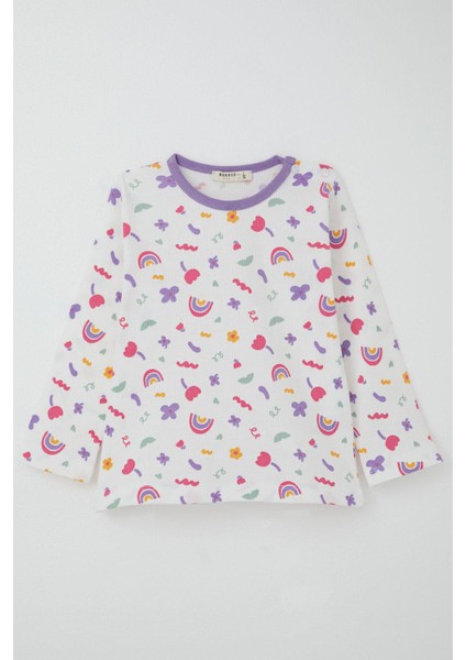 Kız Çocuk Pijama Takımı Baharın Renkleri 1-3 Yaş, Beyaz fiyatları