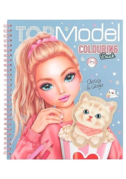 12434 Topmodel Cutie Star - Boyama Kitabı Seti, 40 Sayfa, Moda Kıyafetler Tasarlamak Için ve Çıkartma Sayfası