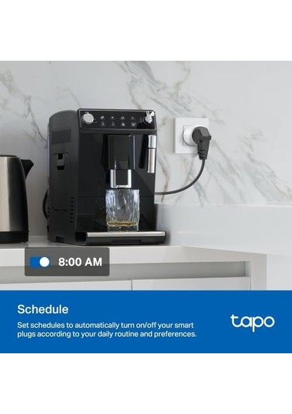 Tapo P115 (4-Pack), Mini Akıllı Wi-Fi Priz, Enerji Izleme,