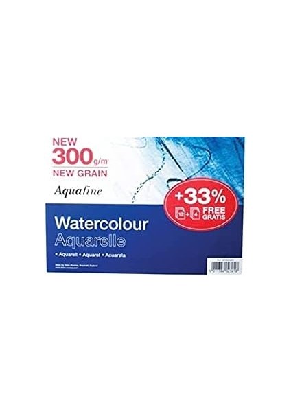 Rowney Aquafine Sp 300 Gsm 254 x 178 mm (25,4 x 17,8 Cm) 12 Yaprak-Spiral