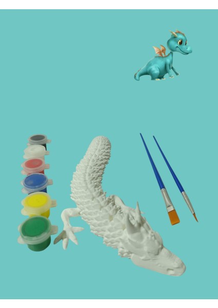Ejderha 3D Figür Boyama Seti
