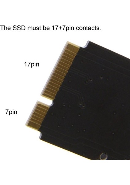 Macbook SSD Kutusu 2012 7+17 Pin macbook SSD Kutusu
