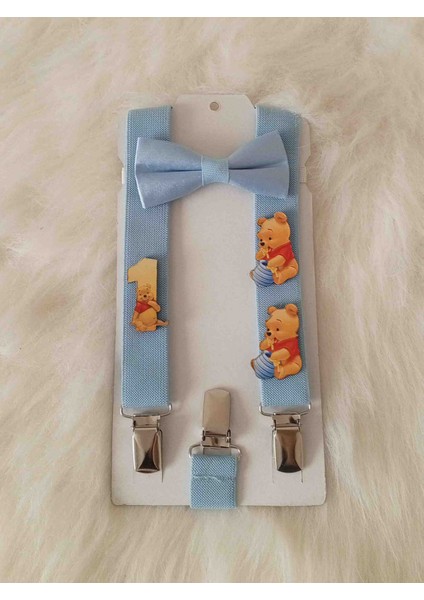 Winnie The Pooh 1 Yaş Doğum Günü Konsept Pantolon Askısı