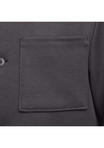 Sportswear Tech Fleece Shacket Unlined Full Buttoned Bol Kesim Erkek Koyu Gri Ceket FZ7566-060 indirimleri