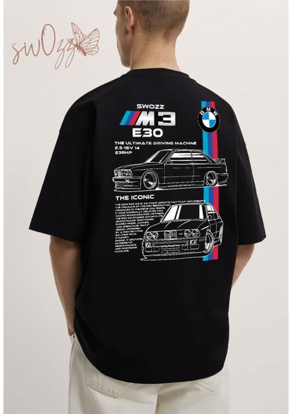 Oversize Tshirt Bmw E30 Özel Tasarım Baskılı