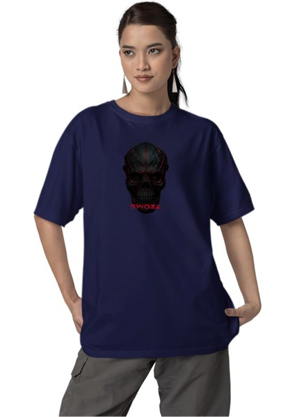 Oversize Kuru Kafa Baskılı Tshirt