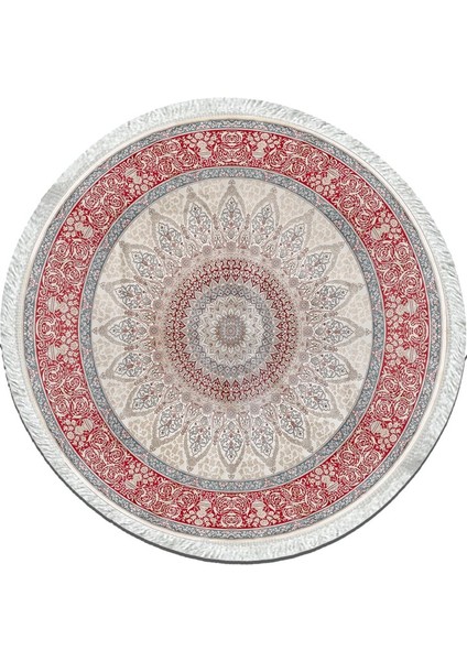 Bambu Yuvarlak Halı Kaymaz Pamuk Taban - KYH477