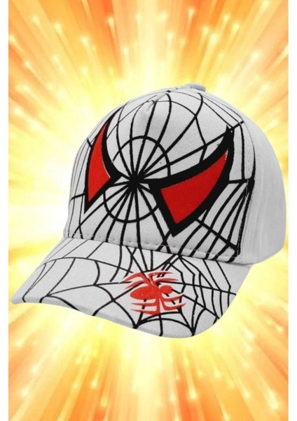 Erkek Çocuk 5-8 Yaş Pamuklu Spider Şapka