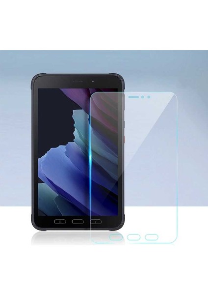 Galaxy Tab Active 3 T577 Uyumlu Zore Tablet Temperli Cam Ekran Koruyucu-Renksiz