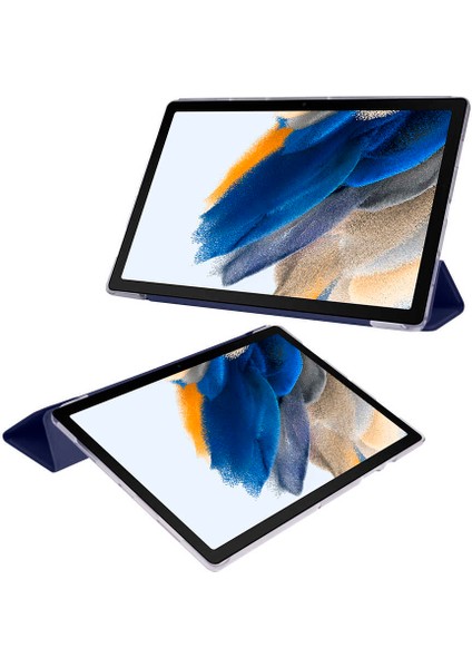 Galaxy Tab A8 10.5 SM-X200 (2021) Uyumlu Zore Smart Cover Standlı 1-1 Kılıf-Rose Gold