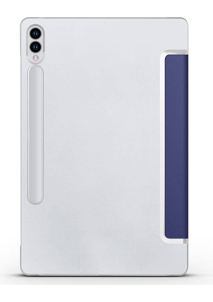 Samsung Galaxy Tab S9 Fe Plus Uyumlu Zore Smart Cover Standlı 1-1 Kılıf-Kırmızı