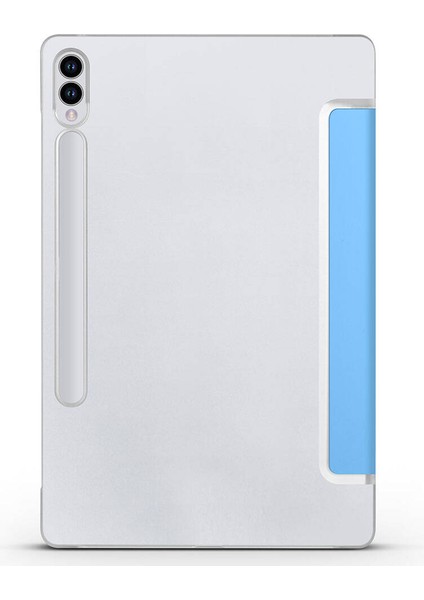 Samsung Galaxy Tab S9 Fe Plus Uyumlu Zore Smart Cover Standlı 1-1 Kılıf-Kırmızı