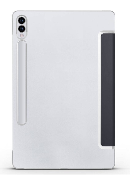 Samsung Galaxy Tab S9 Fe Plus Uyumlu Zore Smart Cover Standlı 1-1 Kılıf-Kırmızı