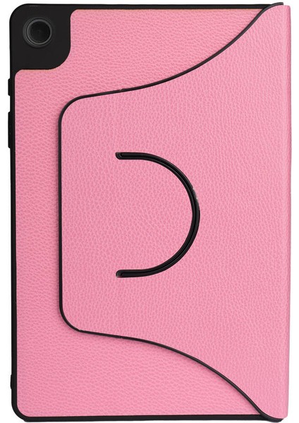 Samsung Galaxy Tab A9 Uyumlu Zore Fest Dönebilen Standlı Kılıf-Pembe