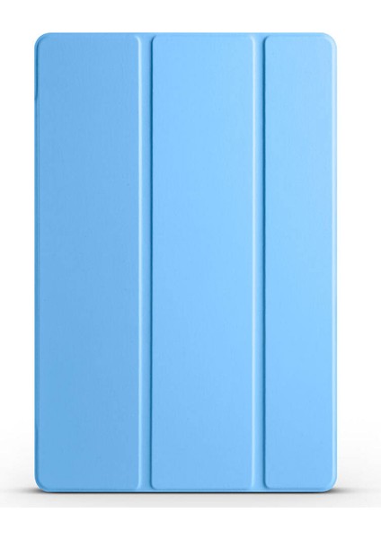 Samsung Galaxy Tab A9 Plus Uyumlu Zore Smart Cover Standlı 1-1 Kılıf-Mavi