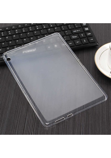 Matepad T5 10 Uyumlu Zore Tablet Süper Silikon Kapak-Renksiz