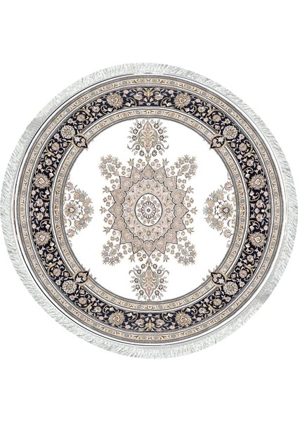 Bambu Yuvarlak Halı Kaymaz Pamuk Taban - KYH251