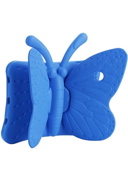 Apple iPad Mini 2. Nesil Uyumlu Zore Butterfly Standlı Tablet Kılıf-Mavi