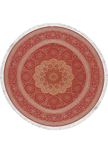 Bambu Yuvarlak Halı Kaymaz Pamuk Taban - KYH275