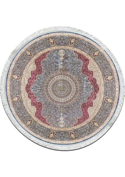 Bambu Yuvarlak Halı Kaymaz Pamuk Taban - KYH472
