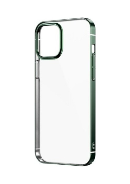 Apple iPhone 12 Kılıf Pixel Kapak-Açık Yeşil