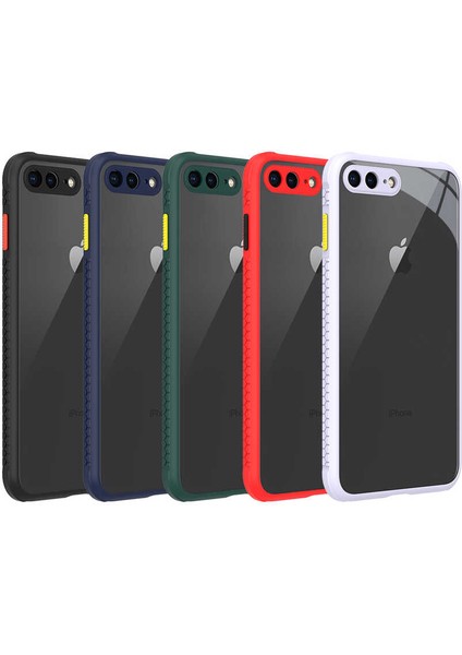 Apple iPhone 8 Plus Kılıf ​​Kaff Kapak-Lacivert