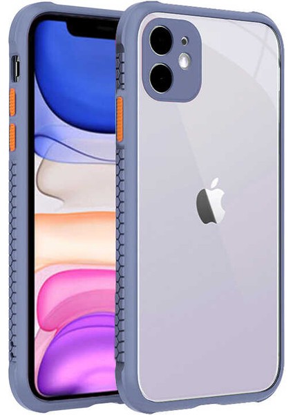 Apple iPhone 11 Kılıf ​​Kaff Kapak-Koyu Mor