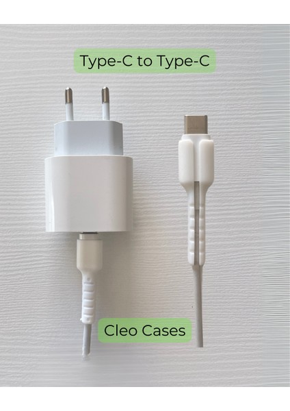 4 Çift Type-C to Type-C Şarj Kablo Ucu Koruyucu