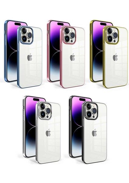 Apple iPhone 14 Pro Max Kılıf Sun Kapak-Gümüş