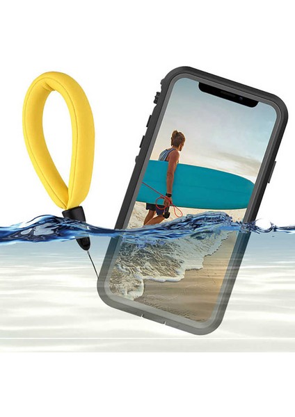 Apple iPhone 12 Pro Max Kılıf 1-1 Su Geçirmez Kılıf-Siyah