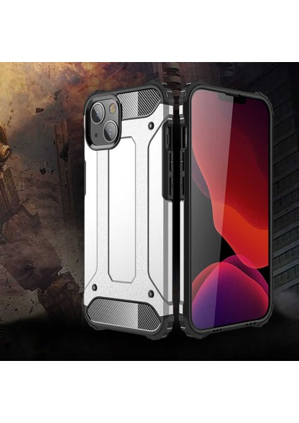 Apple iPhone 13 Mini Kılıf Crash Silikon Kapak-Siyah