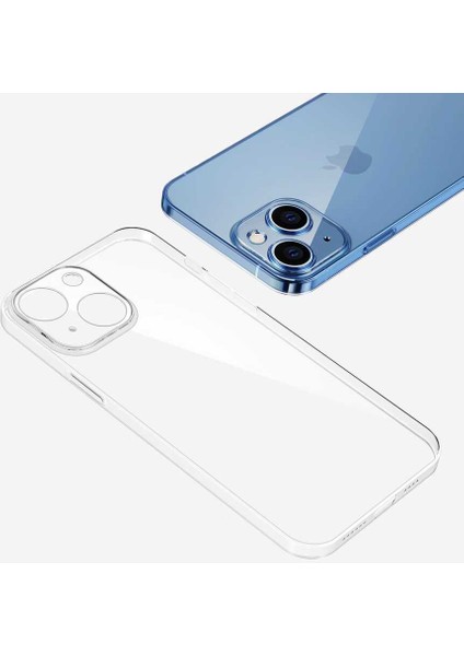 Apple iPhone 14 Kılıf Şeffaf Sert Pc Vayt Kapak-Renksiz