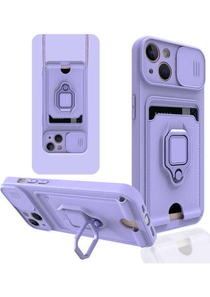 Apple iPhone 13 Kılıf ​Pelit Kapak-Lila