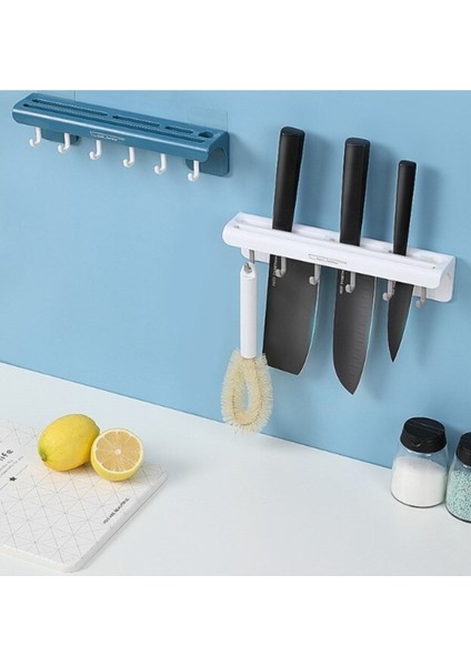 6 Kancalı Bıçak Askısı ve Organizer Yapışkanlı Askılı Kancalı Kepçe Askısı fiyatları