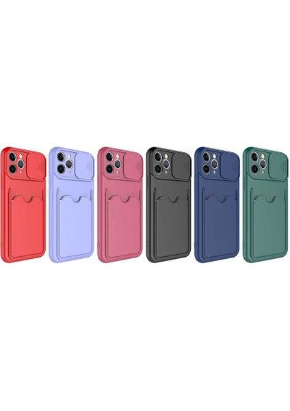 Apple iPhone 11 Pro Max Kılıf ​Kartix Kapak-Koyu Mor