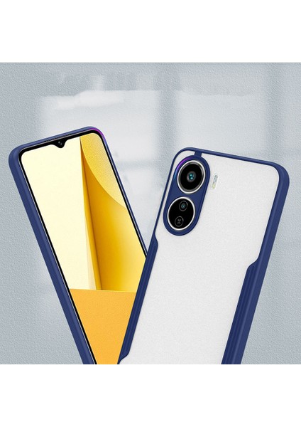 Vivo Y16 Kılıf Parfe Kapak-Mor