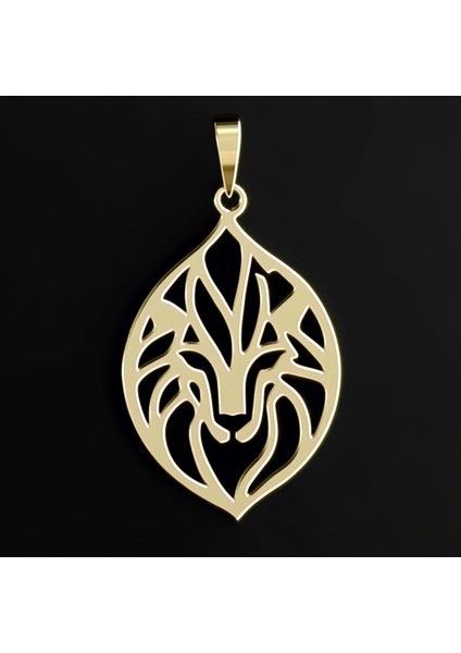 14 Ayar Altın Kolye Ucu Aslan GM3134 1 gr