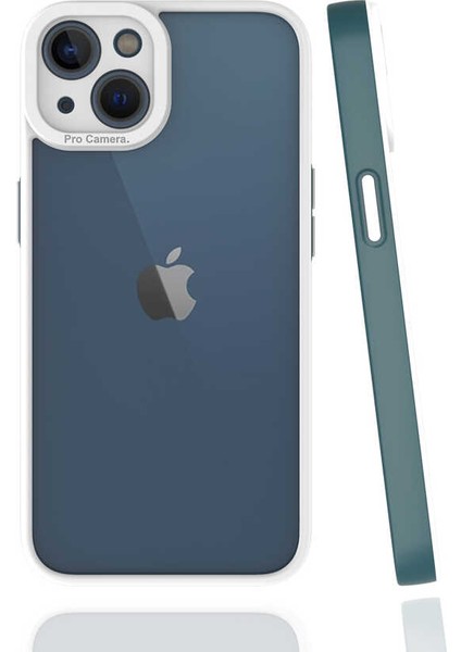 Apple iPhone 13 Kılıf Mima Kapak-Koyu Yeşil