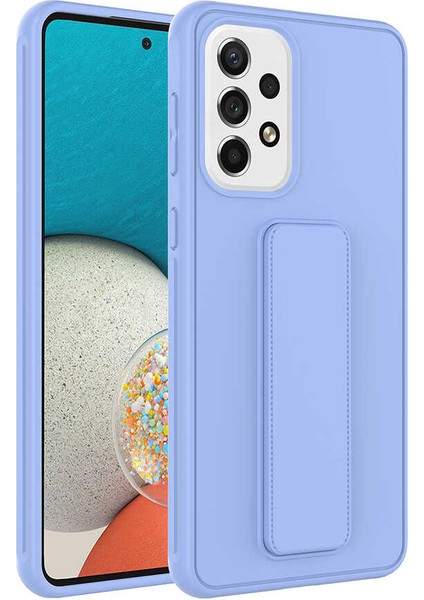 Samsung Galaxy A13 4g Kılıf Qstand Kapak-Lila