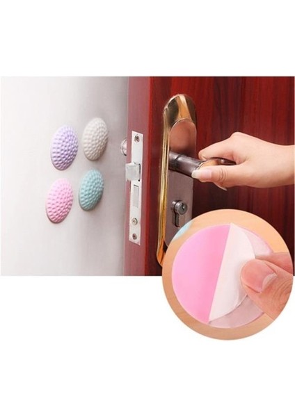 Çok Amaçlı Silikon Kapı Duvar Koruyucu Tampon - 4lü Paket