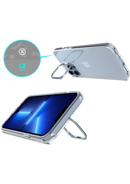 Apple iPhone 13 Pro Max Uyumlu Skuba Kapak-Gümüş