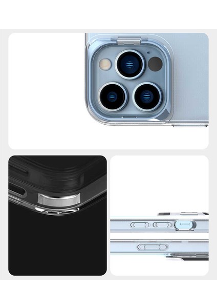 Apple iPhone 13 Pro Max Uyumlu Skuba Kapak-Gümüş
