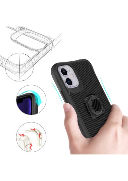 Apple iPhone 12 Uyumlu Timo Kapak-Siyah
