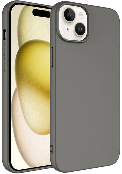 Apple iPhone 15 Plus Kılıf Lsr Laaakan Kapak-Titanyum
