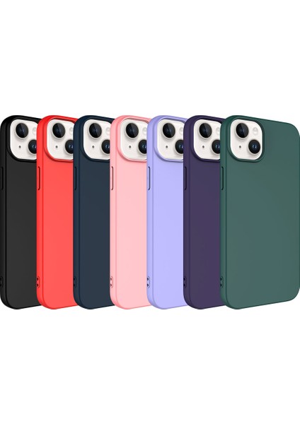 Apple iPhone 15 Plus Kılıf Lsr Laaakan Kapak-Titanyum